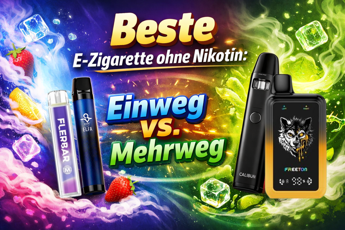 Beste E-Zigarette ohne Nikotin