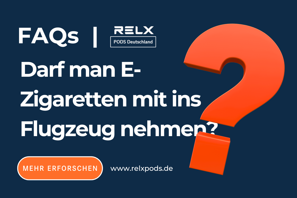 Darf man E-Zigaretten mit ins Flugzeug nehmen?