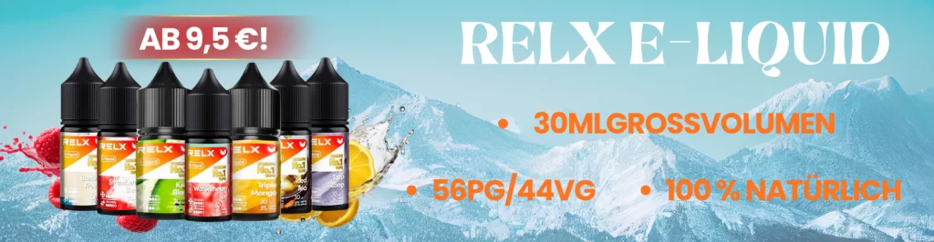 RELX E-liquid Banner