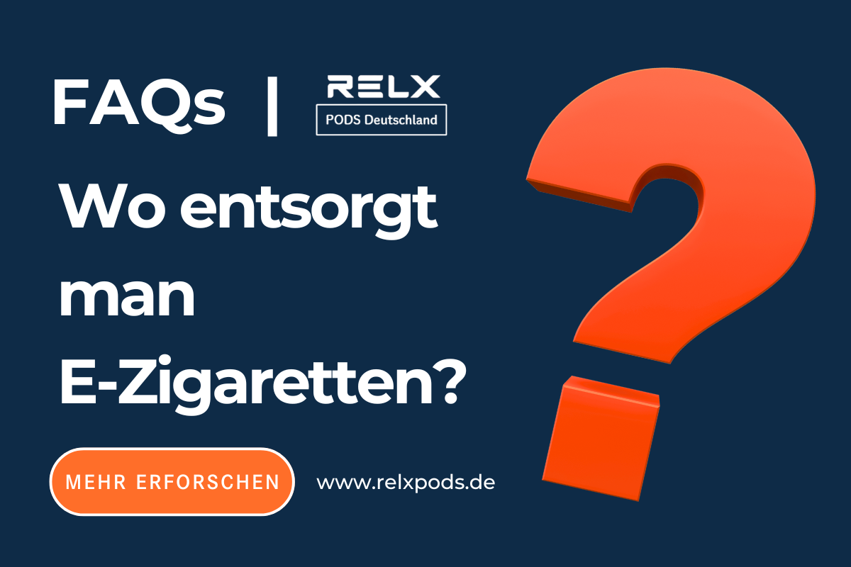 Wo entsorgt man E-Zigaretten?